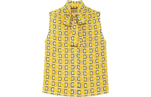 GUCCI Shirts Women's Yellow Half Turtleneck Moderate Other