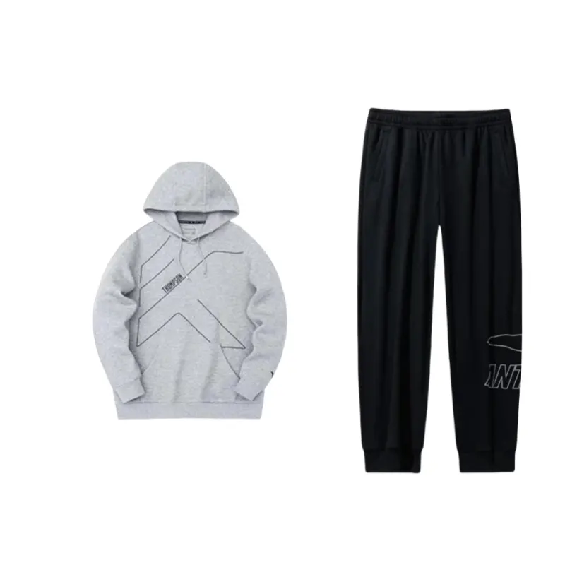 ANTA Sweatshirt Sets Unisex Hooded Moderate
