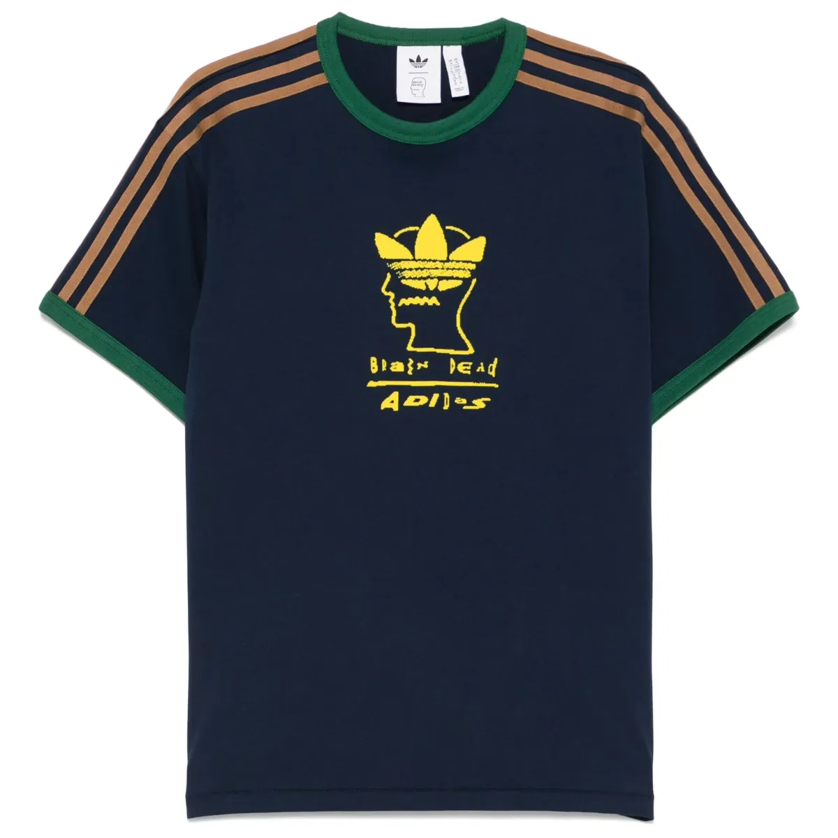 Adidas Originals x Brain Dead flocked-logo T-shirt