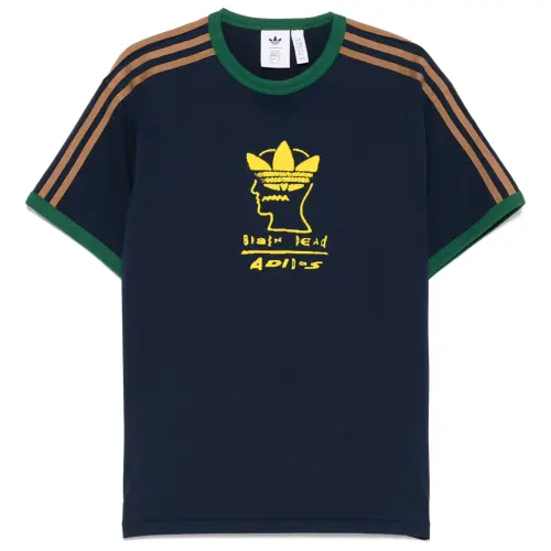 Adidas Originals x Brain Dead flocked-logo T-shirt