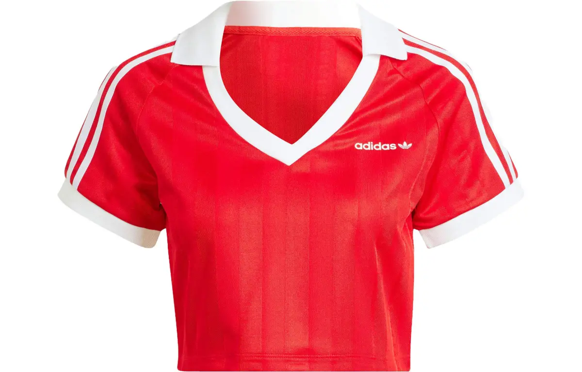adidas originals Football Crop Top Red