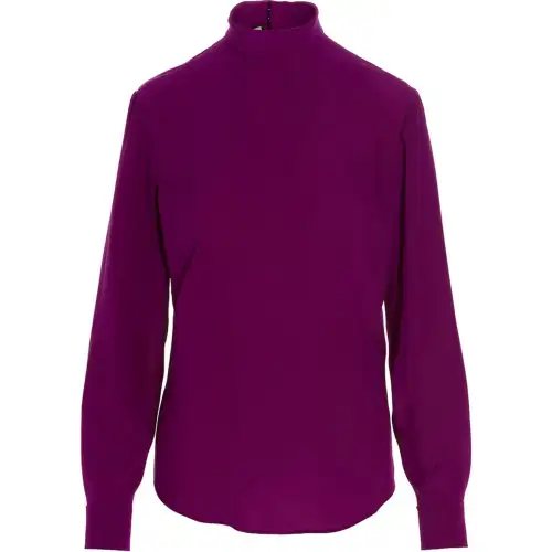 GUCCI Highneck Buttoned Blouse