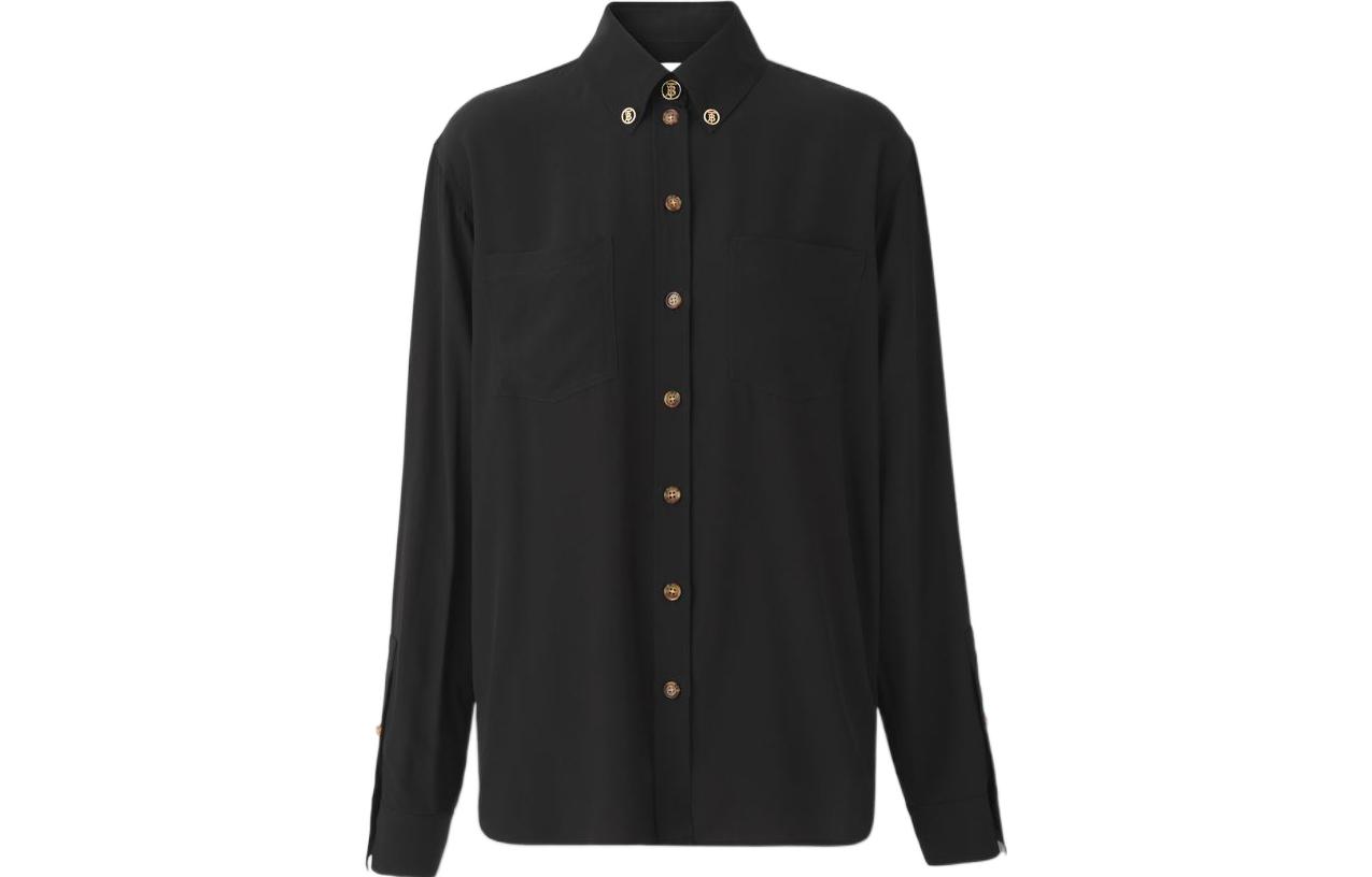 Женская рубашка Burberry FW22 (черная)