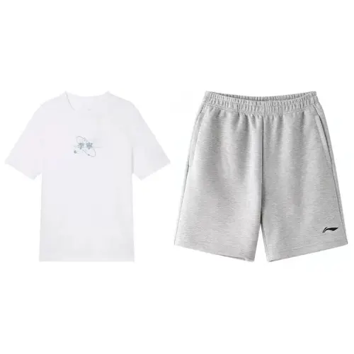 Li Ning Casual Sportswear Men's Crew Neck Moderate