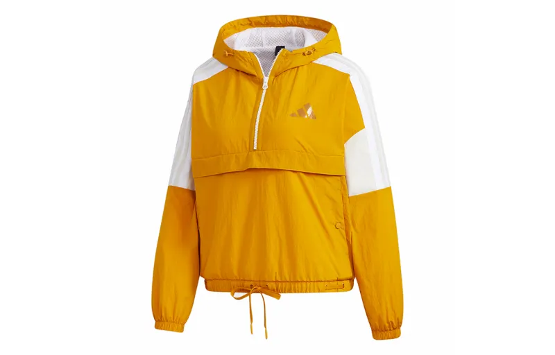 Adidas Jackets Women's Gold Hooded Moderate Other