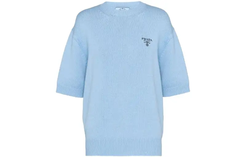 PRADA FW22 Cashmere Sweater Women's Blue