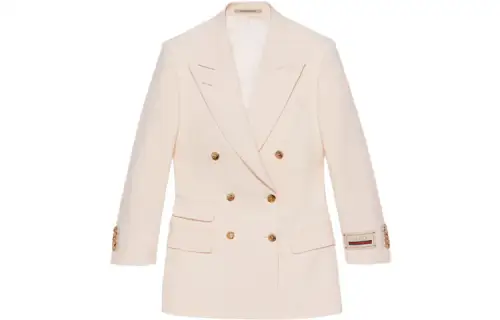 【Previous Season】double-breasted wool mohair blazer jacket