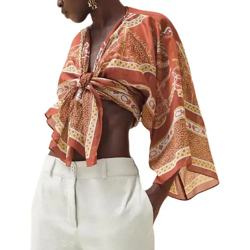 HERMES SS24 Shirt Women's Orange