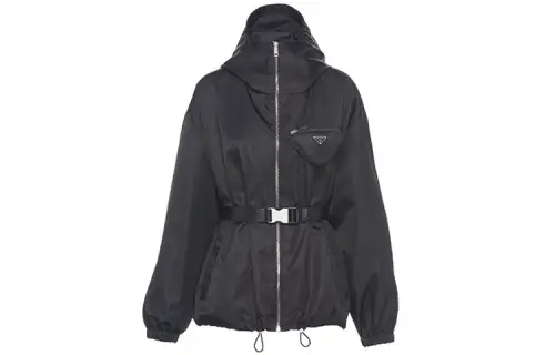PRADA Re Nylon Pouch detail Hooded Jacket