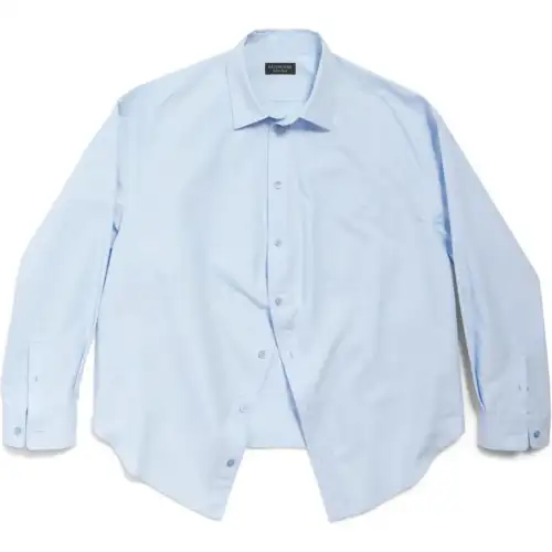 Balenciaga Shirt, Loose Fit Women's Blue