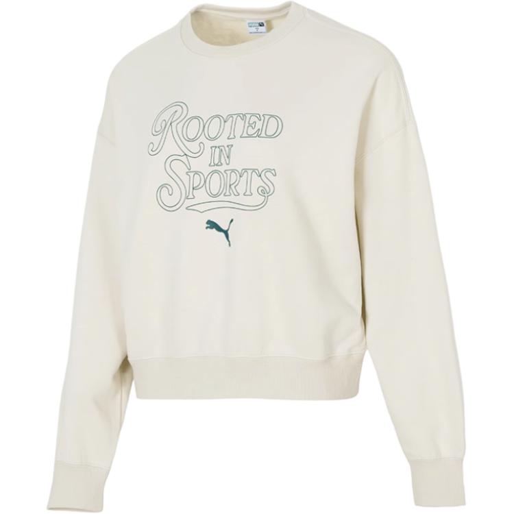 Женское худи PUMA Буквенный Logo (бежевое)
