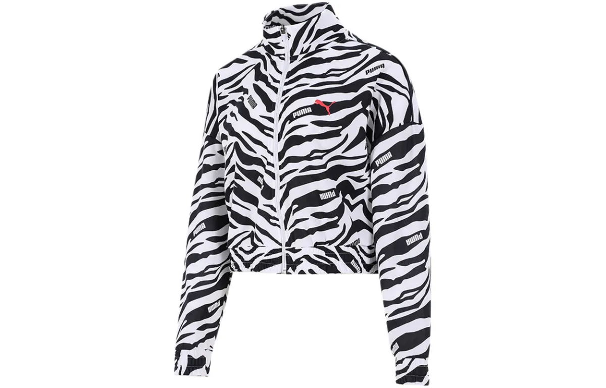 PUMA Jackets Women's Black Stand Collar Moderate Other