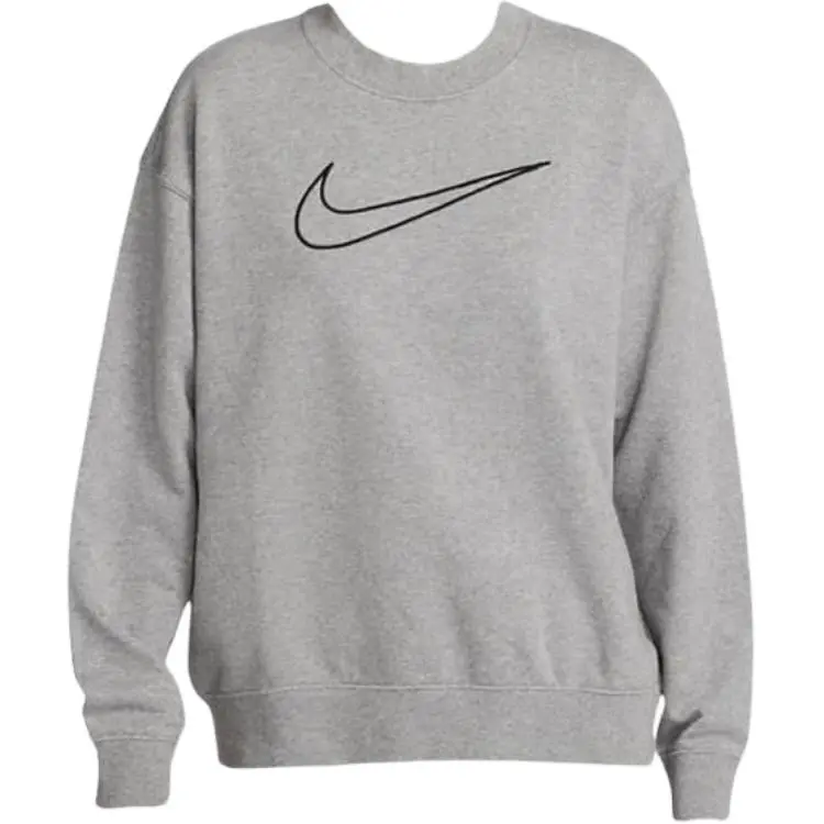 Nike Sweatshirts Women's Gray Crew Neck Moderate