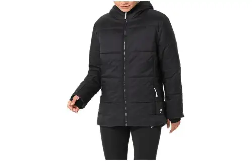 ASICS Jackets Women's Black Hooded Moderate Other