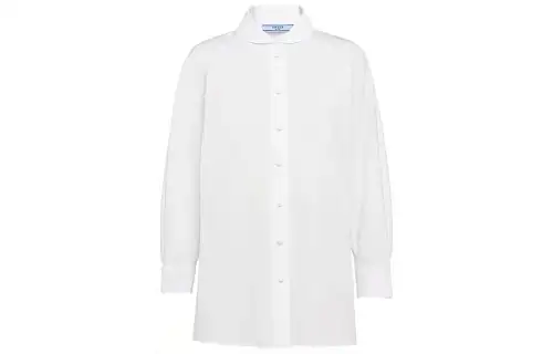 PRADA Shirts Women's White Lapel Moderate Other