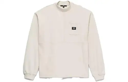 Vans Sweatshirts Women's Beige Crew Neck Moderate Regular