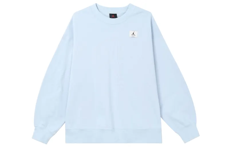 Jordan Sweatshirts Women's Ice Blue Crew Neck Moderate