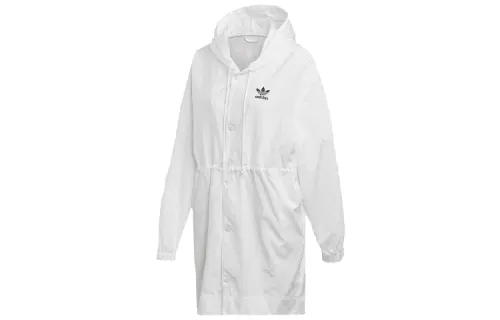 Adidas Originals Jackets Women's White Hooded Moderate Instructor