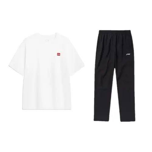 Li Ning Casual Sportswear Men's Crew Neck Moderate