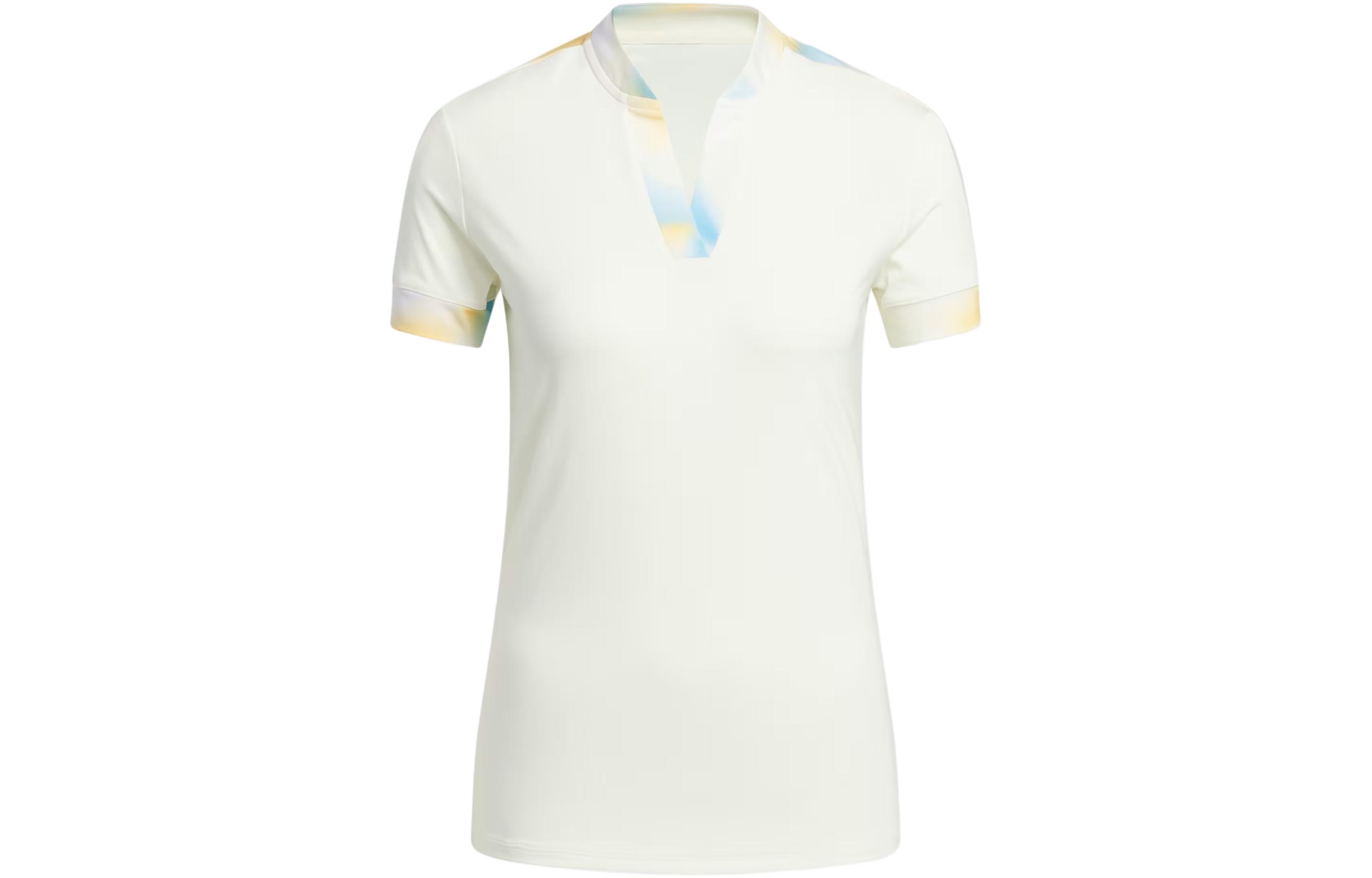 Adidas Ultimate365 Printed Polo Shirt Polo Shirt Women's Ivory White