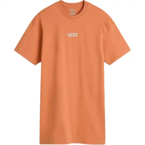 Vans CENTER Drop Shoulder Sleeve T Shirt Women's Orange