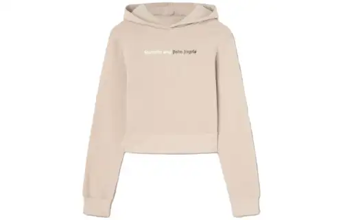 Palm Angels logo-print cotton hoodie