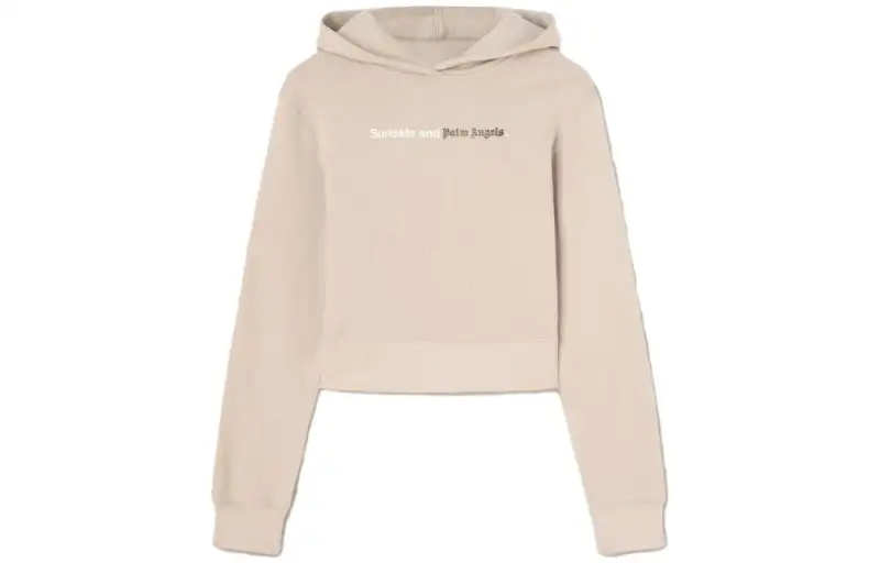 Palm Angels logo-print cotton hoodie