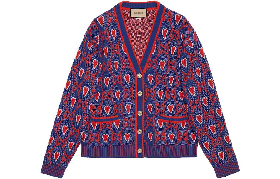 Женский кардиган Gucci FW23 Logo (разноцветный)