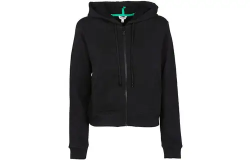 KENZO Jackets Women's Black Hooded Moderate Other