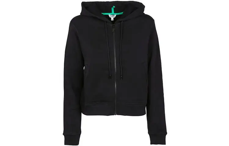 KENZO Jackets Women's Black Hooded Moderate Other