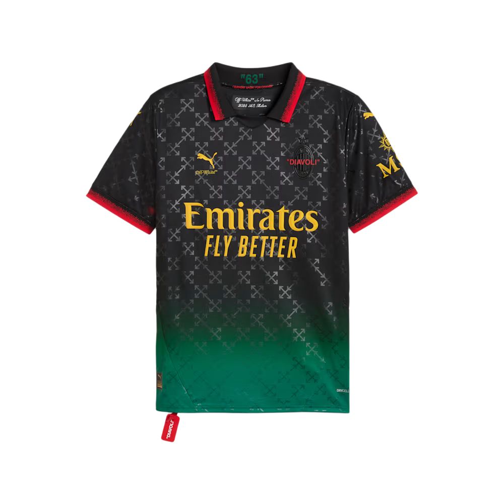 PUMA Jersey Hombre Réplica Ac Milan X OFF WHITE