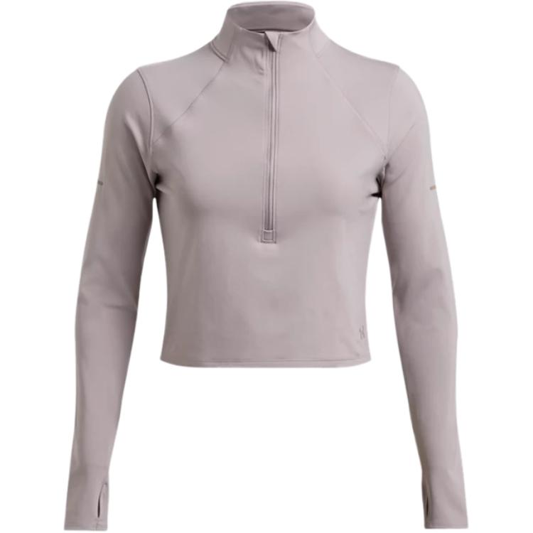 Женская футболка Under Armour Launch Elite Zip (серая)