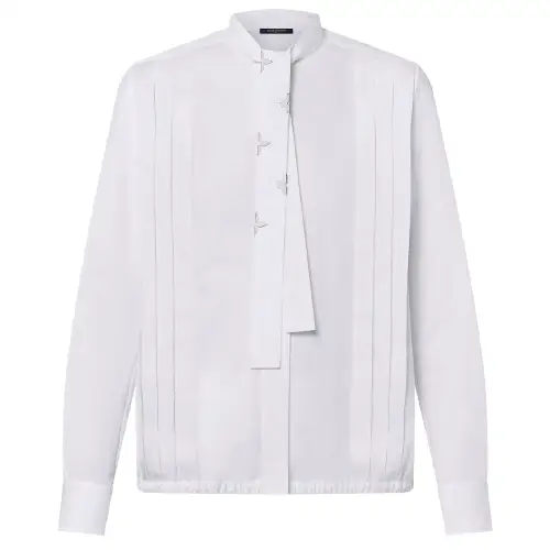 LOUIS VUITTON Pleat Detail Lavallière Blouse