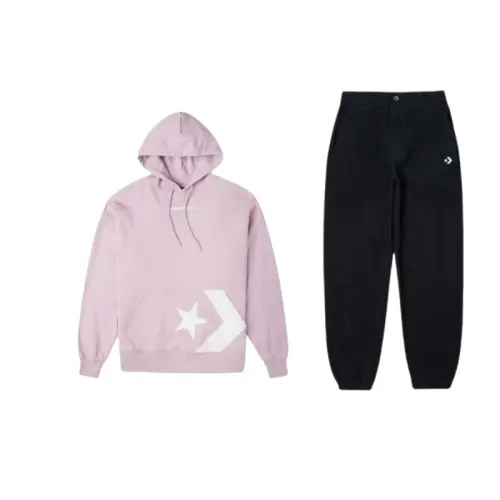 Converse Sweatshirt Sets Unisex Hooded Moderate