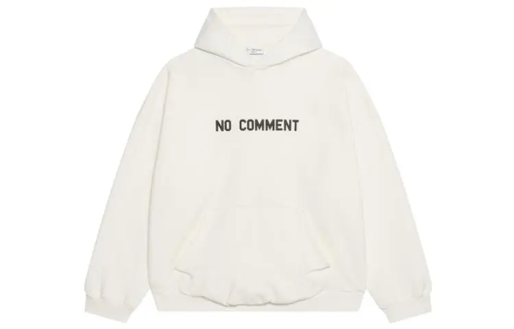 Balenciaga Slogan Printed Hoodie