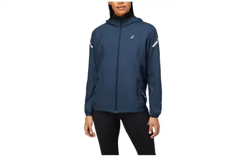 ASICS Jackets Women's Blue Hooded Moderate Other