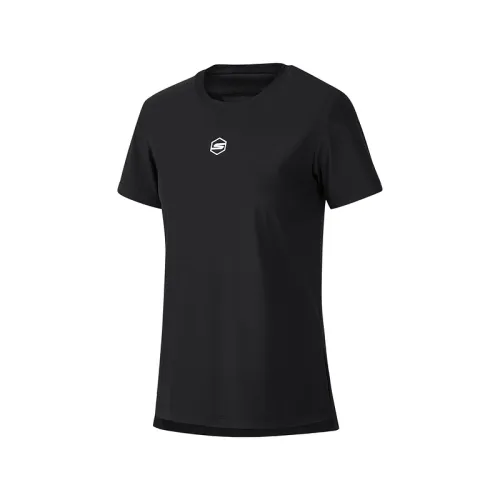 Skechers Sports Lifestyle Athleisure Regular T Shirt Women's Carbon Black