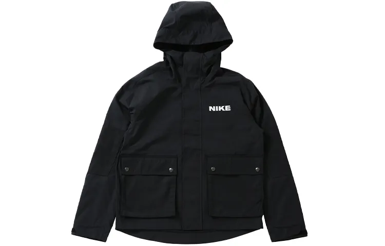 Nike Jackets Women's Black Hooded (Non-detachable) Moderate