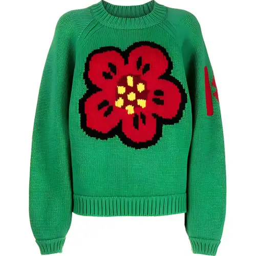 【Replicated_PMPrevious Season】Boke Flower motif embroidered sweater