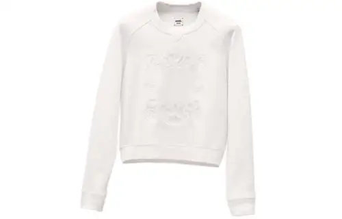 HERMES Sweatshirts Women's White Crew Neck Moderate Regular