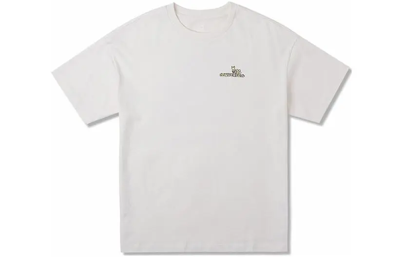 Converse T-Shirts Women's White Crew Neck Moderate Straight Fit