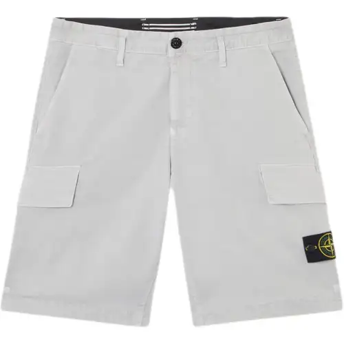 Stone Island logo-patch shorts