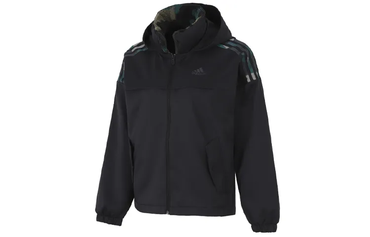 Adidas Jackets Women's Black Hooded Moderate Other