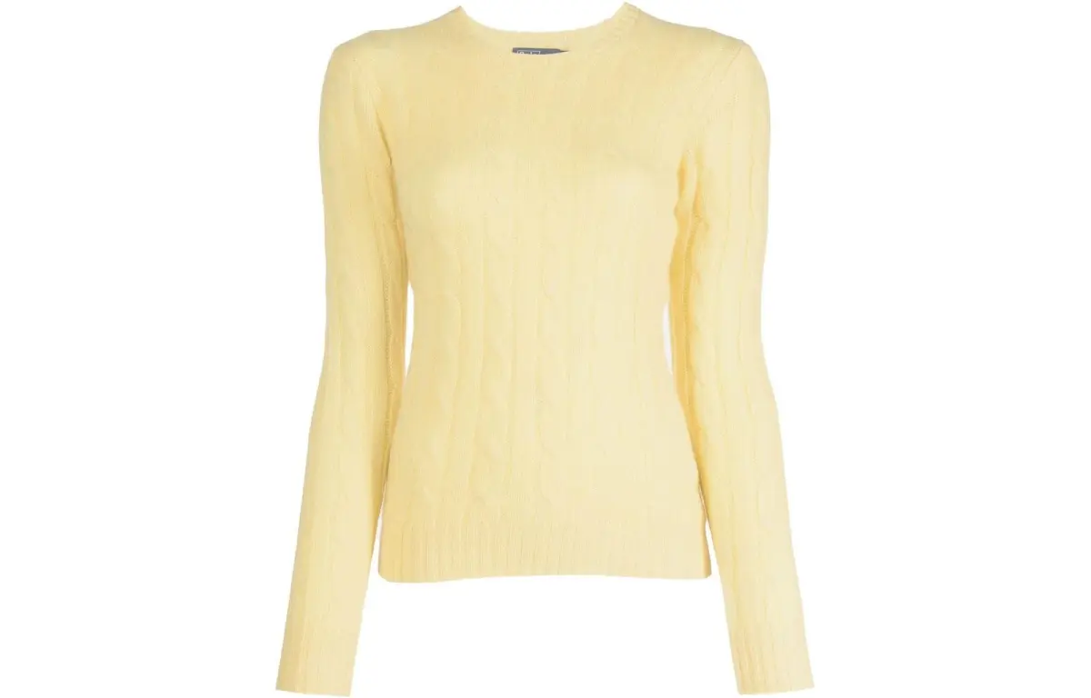 cable-knit cashmere jumper