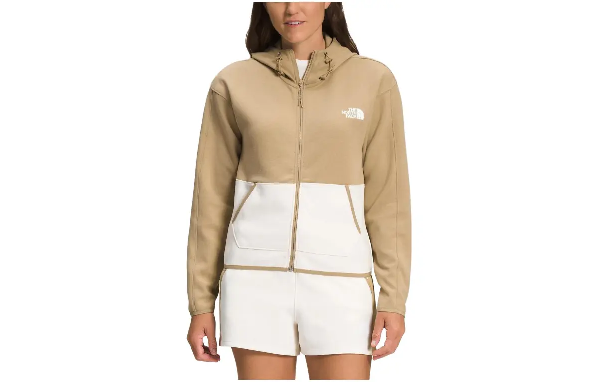 THE NORTH FACE Sweatshirts Women's White Brown Hooded Moderate Regular