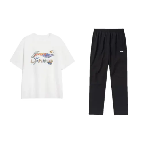 Li Ning Casual Sportswear Men's Crew Neck Moderate