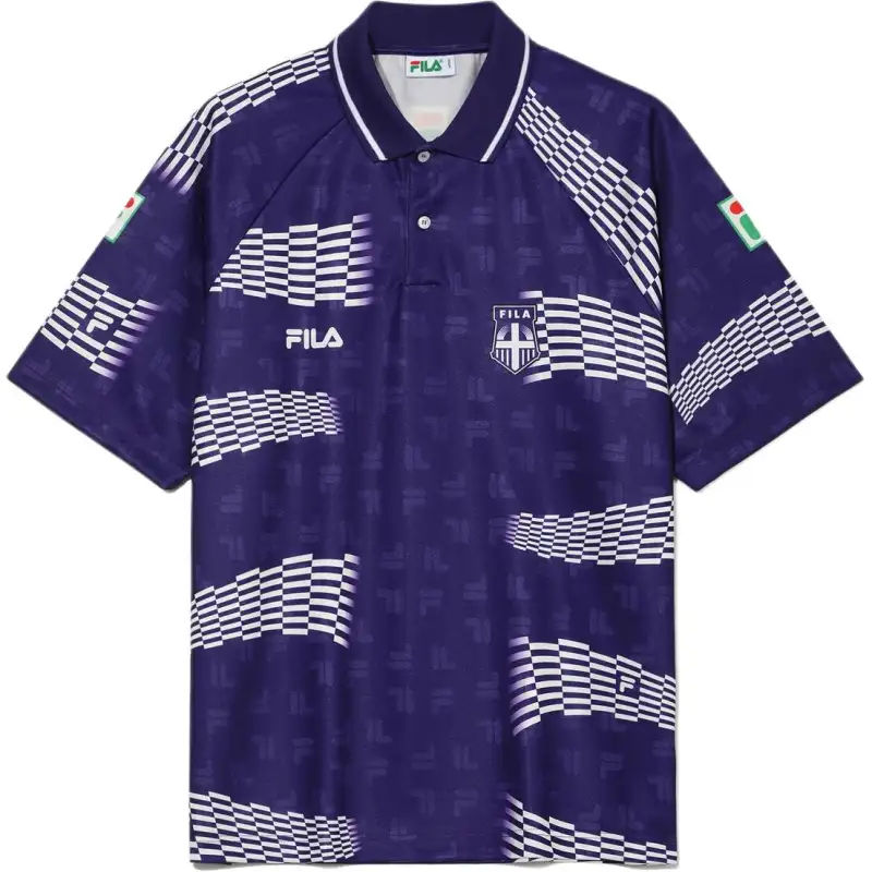 FILA Polo Shirts Unisex Purple Polo Collar Moderate