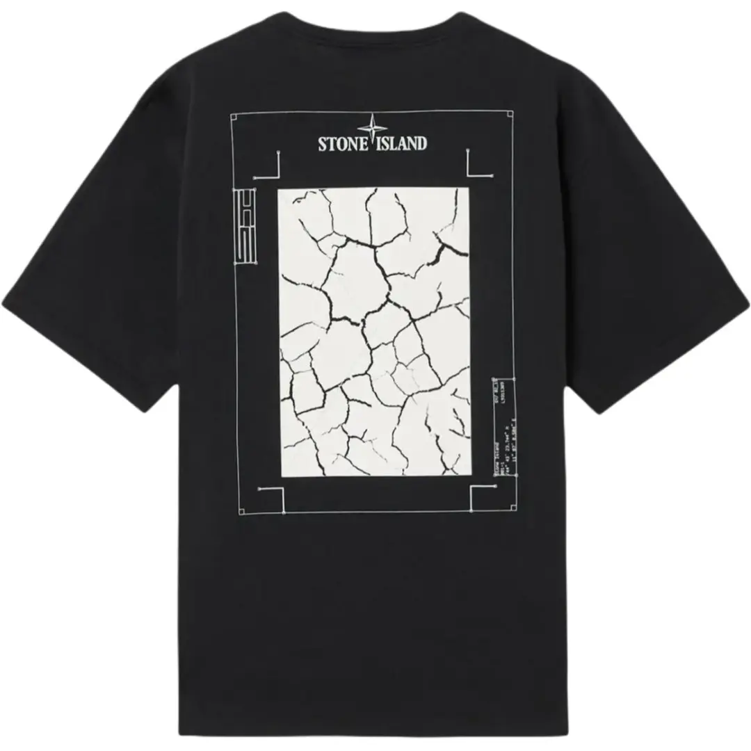 STONE ISLAND Logo Printed Crewneck T Shirt