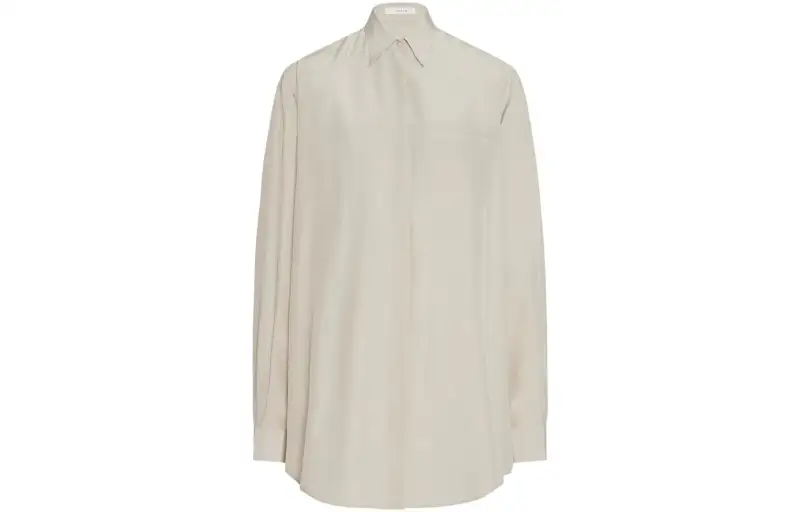 THE ROW Shirts Women's White Pointed Collar Moderate Other