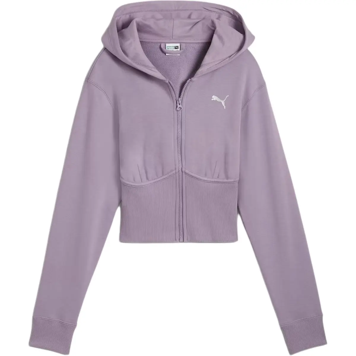 PUMA CROPPEDDARE To GYM2K Hoodie Sweatshirt Women's Light Plum
